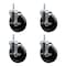 Service Caster 5 Inch Phenolic Wheel Swivel 34 Inch Threaded Stem Caster Set with Brake SCC SCC-TS20S514-PHS-TLB-34212-4 - alternate 1